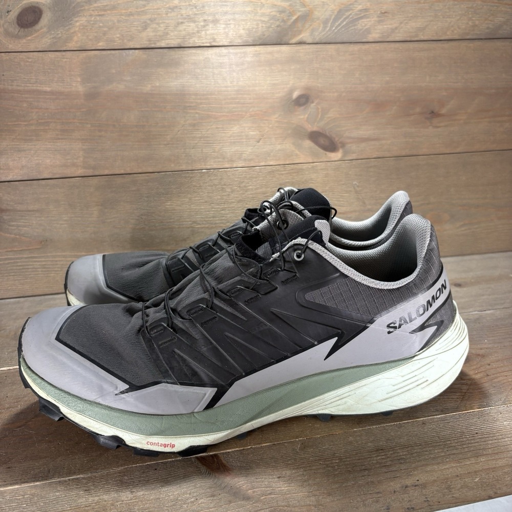 salomon thundercross trail mens size 14 shoes black trail running sneakers